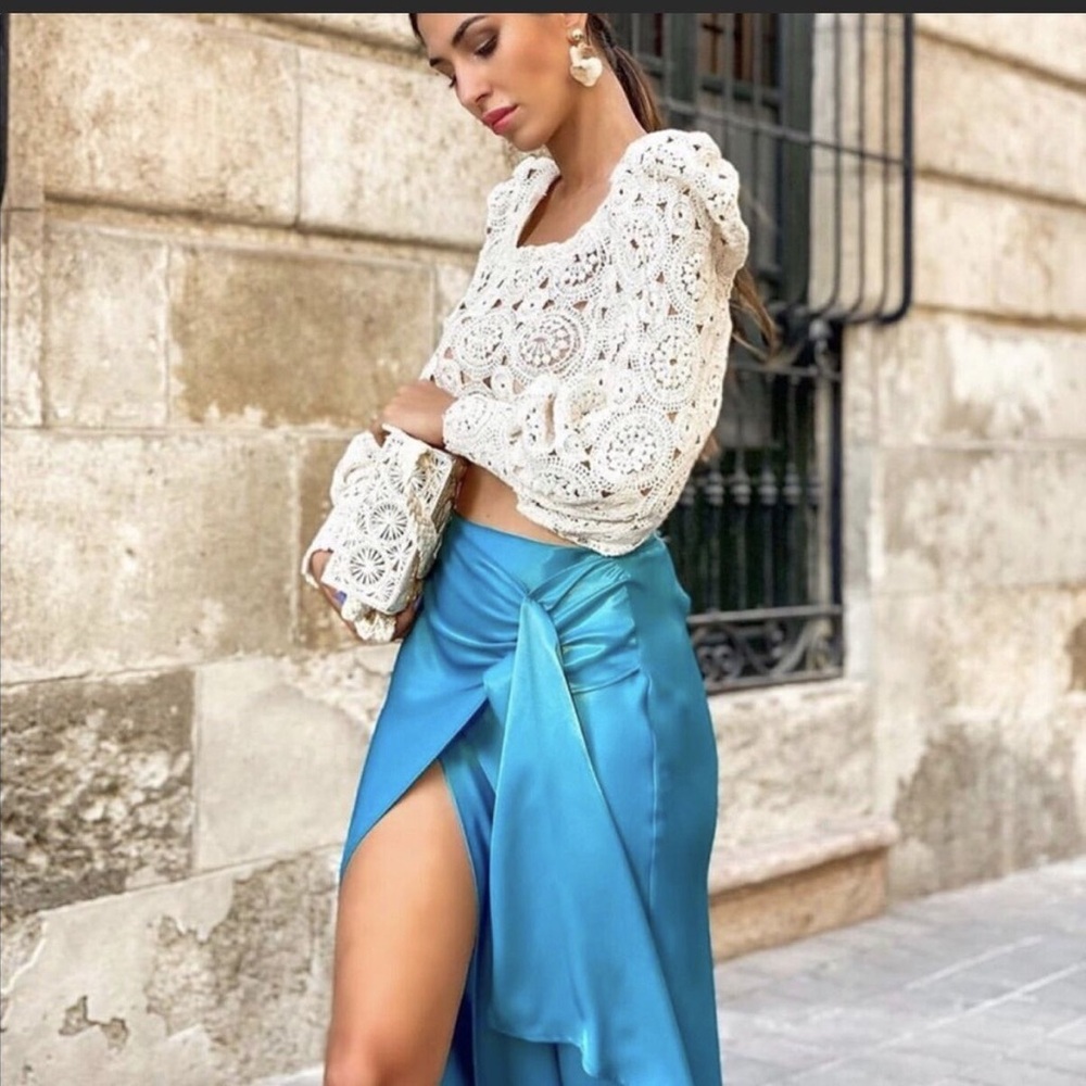 🆕 Satin Knot Skirt